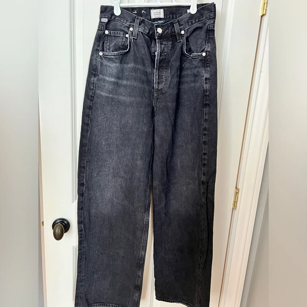 Citizens Of Humanity Ayla Dark Gray Relaxed Jeans - Picture 1 of 3
